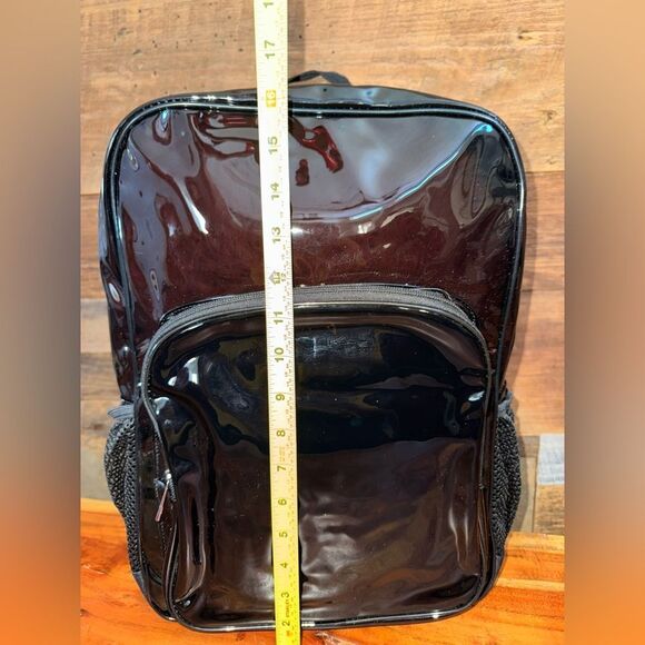Smoky Clear Vinyl Backpack – Multi-Pocket – 17”x13” main image 12